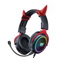 Onikuma X10 Devil Over-Ear Gaming Kopfhörer - Schwarz / Rot