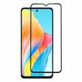 Oppo A58 4G Full Cover Panzerglas - Schwarz Rand