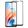 Oppo A59 Full Cover Panzerglas - Schwarz Rand