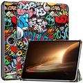 Oppo Pad 2 Tri-Fold Serie Smart Folio Hülle - Graffiti