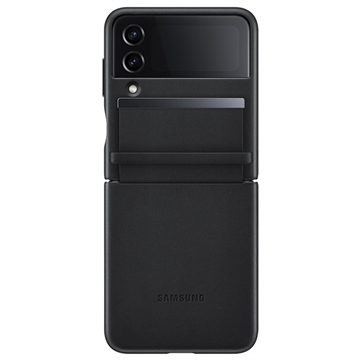 Samsung Galaxy Z Flip4 Flap Leder Cover EF-VF721LBEGWW - Schwarz