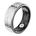 PX02 Crack Design Multifunktions-Smart-Ring mit Fotokontrolle - Größe: 17.4mm - Silber