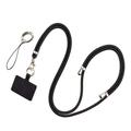 Polyester Handy-Lanyard Verstellbarer 5mm Nackenriemen Crossbody Handyriemen mit Patch