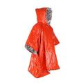 Wärmereflektierender Notfall-Überlebens Poncho / Regenmantel – Orange