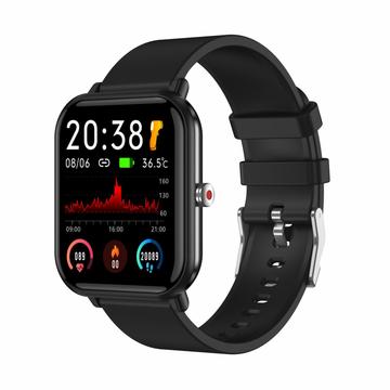 Premium-Sport-Smartwatch MX09 - BLE 5.0, 1.7" - Schwarz