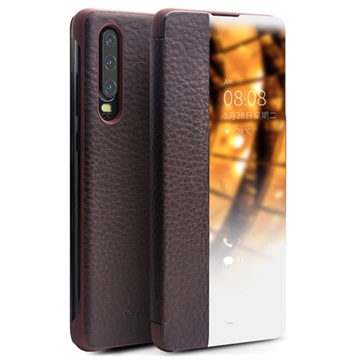 Qialino Smart View Huawei P30 Leder Flip Case