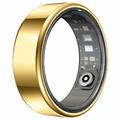 R99 Fitness & Wellness Smartring mit Ladebox - Größe: 10/19.9mm - Gold