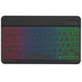 RGB-030 10-Zoll Wireless Bluetooth Tastatur mit RGB-Hintergrundbeleuchtung - Schwarz