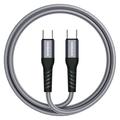 Riversong Hercules 06 Nylon geflochtenes USB-C Kabel - 1m/100W - Grau