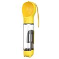 SH-01 Tragbare multifunktionale Hundewasserflasche mit Kotbeutelspender - gelb