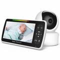 SM650 Babyphone - 5-Zoll-Display, Zwei-Wege-Gespräch und Temperatursensor