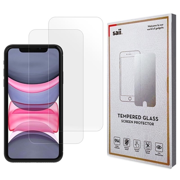 Saii 3D Premium iPhone 11 Panzerglas - 9H - 2Pcs.