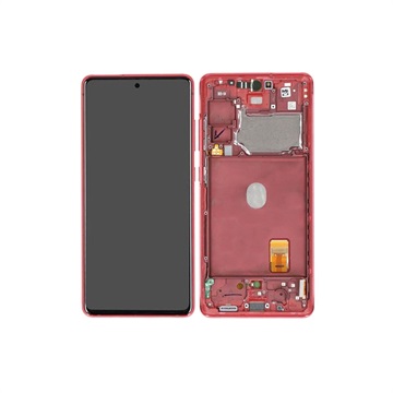 Samsung Galaxy S20 FE Oberschale & LCD Display GH82-24220E - Cloud Red