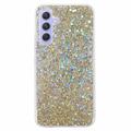 Samsung Galaxy A05s Glitter Flakes TPU Hülle - Gold