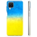 Samsung Galaxy A12 TPU Hülle Ukrainische Flagge - Zweifarbig