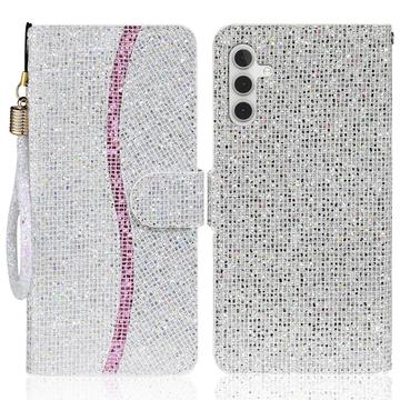 Samsung Galaxy A15 Stilvolle Glitzer Wallet Hülle