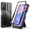 Samsung Galaxy A15 Tech-Protect Kevlar Cam+ Hülle - Bildschirmschutz, Kameraschutz, Kickstand - Schwarz