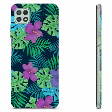 Samsung Galaxy A22 5G TPU Hülle - Tropische Blumen