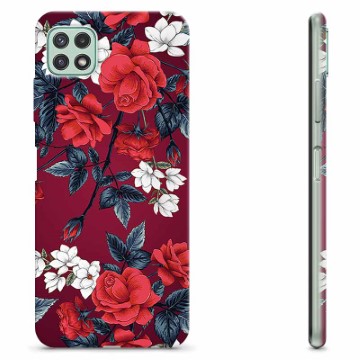 Samsung Galaxy A22 5G TPU Hülle - Vintage Blumen