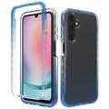 Samsung Galaxy A25 Gradient Serie Hybrid-Hülle - Blau / Durchsichtig