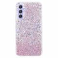 Samsung Galaxy A35 Glitter Flakes TPU Hülle - Rosa