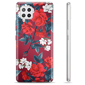 Samsung Galaxy A42 5G TPU Hülle - Vintage Blumen