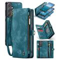 Samsung Galaxy A55 Caseme 008 2-in-1 Multifunktions Wallet Hülle - Blau