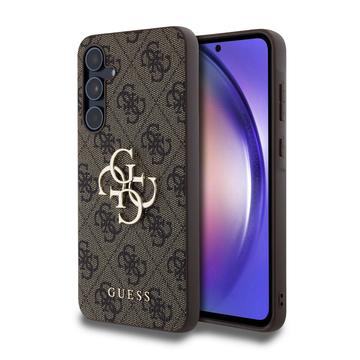 Samsung Galaxy A55 Guess 4G Big Metal Logo Hybrid Hülle - Braun