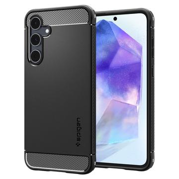 Samsung Galaxy A55 Spigen Rugged Armor TPU Hülle - Schwarz