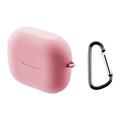 Samsung Galaxy Buds3/Buds3 Pro Silikonhülle mit Karabiner - Rosa