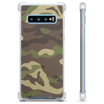 Samsung Galaxy S10 Hybrid Hülle - Tarnmuster