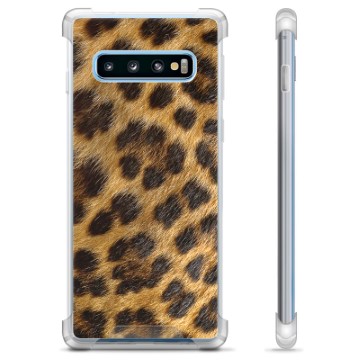 Samsung Galaxy S10 Hybrid Hülle - Leopard