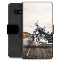 Samsung Galaxy S10 Premium Schutzhülle mit Geldbörse - Motorrad