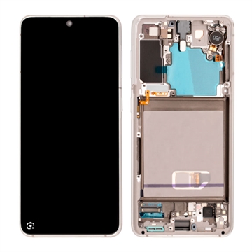 Samsung Galaxy S21 5G Oberschale & LCD Display GH82-24544C - Weiß