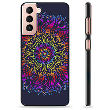 Samsung Galaxy S21 5G Schutzhülle - Buntes Mandala