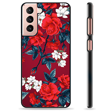 Samsung Galaxy S21 5G Schutzhülle - Vintage Blumen