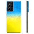 Samsung Galaxy S21 Ultra 5G TPU Hülle Ukrainische Flagge - Zweifarbig