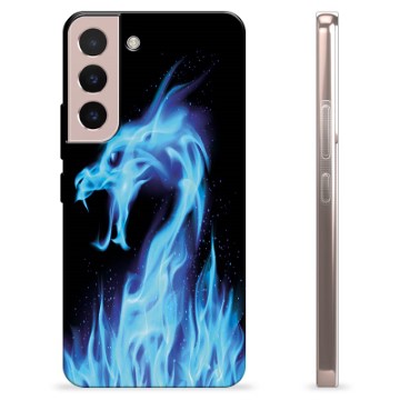 Samsung Galaxy S22 5G TPU Hülle - Blauer Feuerdrache