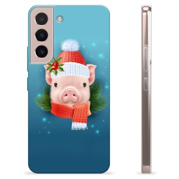 Samsung Galaxy S22 5G TPU Hülle - Winter Schweinchen