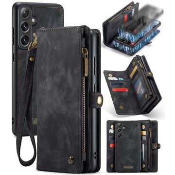 Samsung Galaxy S24 Caseme 008 2-in-1 Multifunktions Wallet Hülle - Schwarz