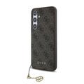 Samsung Galaxy S24 FE Guess 4G Charms Collection Hybrid Hülle - Braun