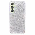 Samsung Galaxy S24 Glitter Flakes TPU Hülle - Silber