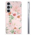 Samsung Galaxy S24+ TPU Hülle - Aquarell Blumen