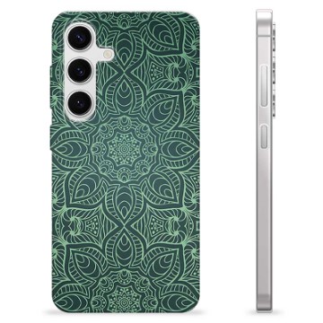 Samsung Galaxy S24 TPU Hülle - Grünes Mandala