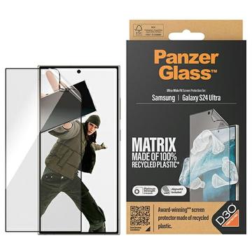 Samsung Galaxy S24 Ultra PanzerGlass Matrix D3O UWF Displayschutzfolie mit AlignerKit - Schwarzer Rand