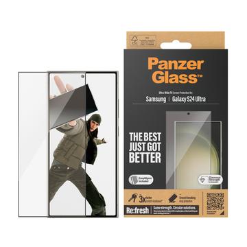 Samsung Galaxy S24 Ultra PanzerGlass Ultra-Wide Fit EasyAligner Panzerglas - Schwarz Rand