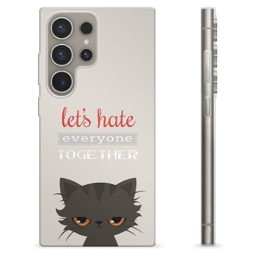 Samsung Galaxy S24 Ultra TPU Hülle - Böse Katze