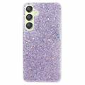 Samsung Galaxy S24+ Glitter Flakes TPU Hülle - Purpur