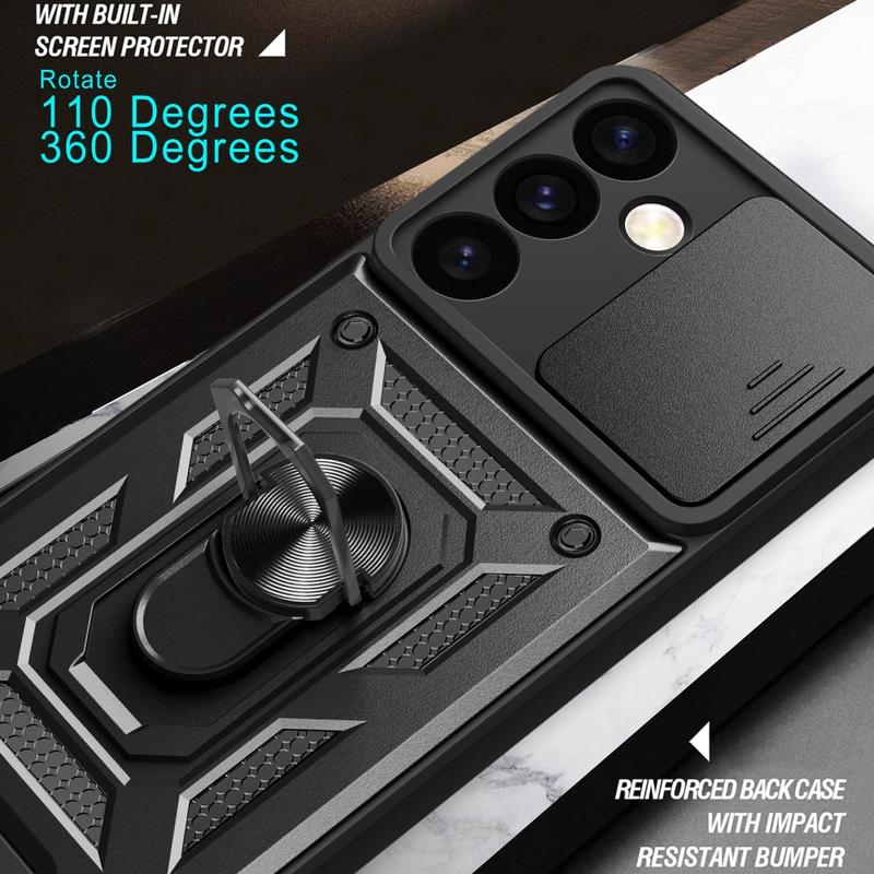 Samsung Galaxy S24 Ultra Drehring-Hybrid Hülle mit Kameraschutz