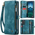 Samsung Galaxy S25 Caseme 008 2-in-1 Multifunktions Wallet Hülle - Blau